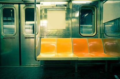 New York City Subway Car Poster | Urban Photography | NYC Wall Art