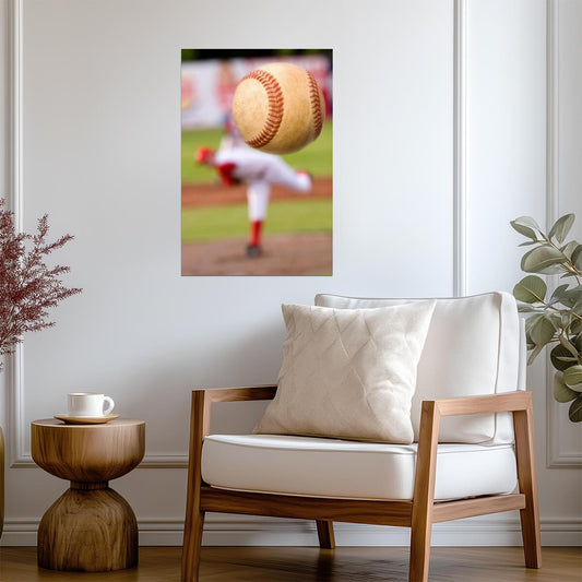 Baseball Pitcher in Motion | Dynamic Sports Photography | Action Shot Poster - Sports Poster