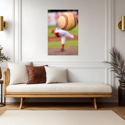 Baseball Pitcher in Motion | Dynamic Sports Photography | Action Shot Poster - Sports Poster