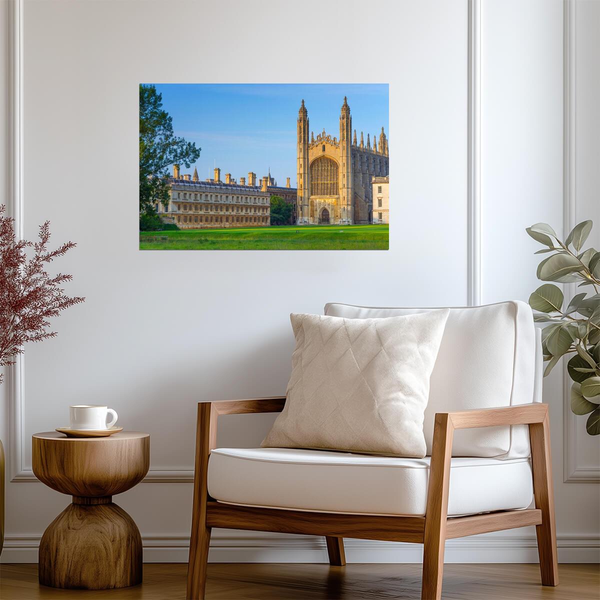 King's College at the University of Cambridge | England Photography | Collegiate Poster - Photography Poster