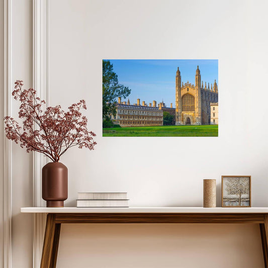 King's College at the University of Cambridge | England Photography | Collegiate Poster - Photography Poster