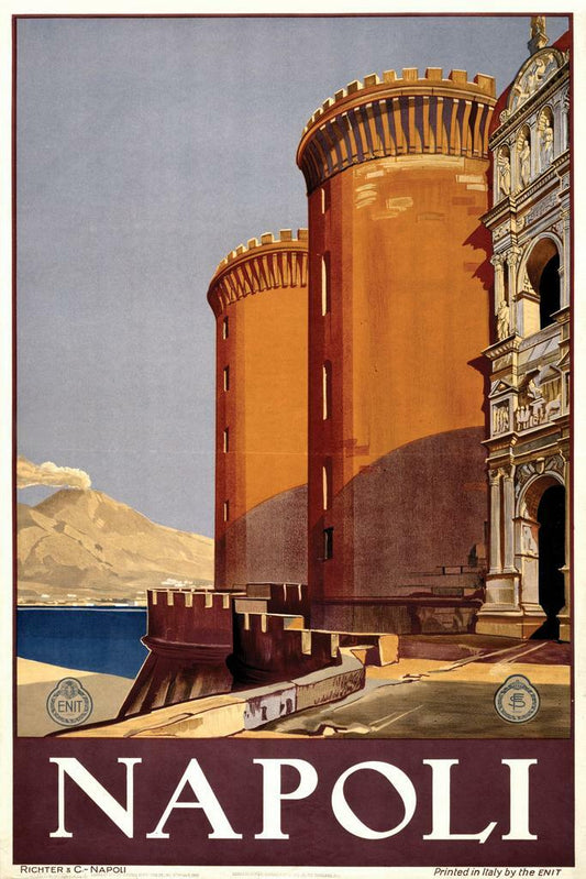 Napoli (Naples), Italy | Vintage Travel Poster | Retro Italian Wall Art - Vintage & Retro Poster