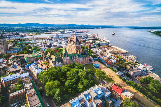 Quebec City Old Port Aerial View | Quebec Canada Photography | Cityscape Poster - Photography Poster