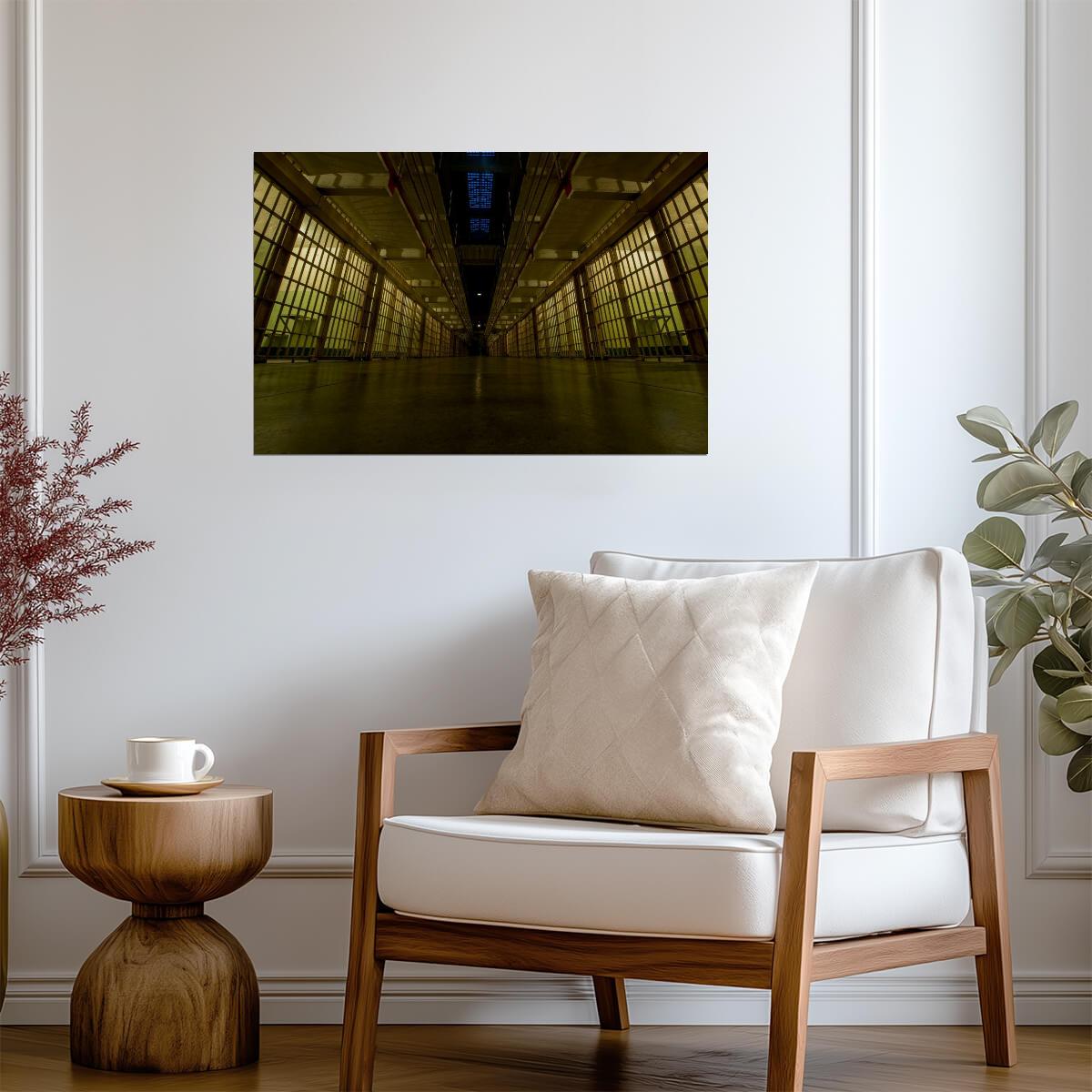 "Broadway" Cell Block at Alcatraz | San Francisco Photography | Historical Prison Poster - Photography Poster