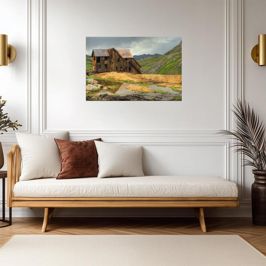 Old Abandoned Mining Building in Telluride | Colorado Photography | Rustic Western Poster - Photography Poster