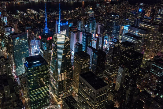 Aerial View of Times Square | New York City Photography | Urban Poster - Photography Poster