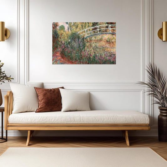 Claude Monet The Japanese Bridge | Impressionism Art Print | Famous Painting Poster