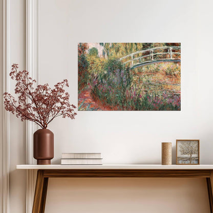 Claude Monet The Japanese Bridge | Impressionism Art Print | Famous Painting Poster