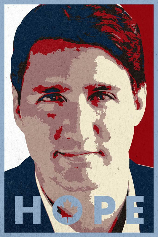 Justin Trudeau "Hope" Parody | Political Pop Art Poster | Canadian Prime Minister Art - Graphic & Art Poster