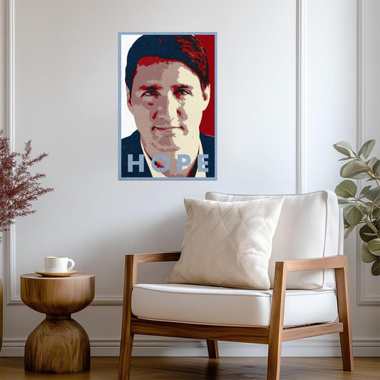 Justin Trudeau "Hope" Parody | Political Pop Art Poster | Canadian Prime Minister Art - Graphic & Art Poster