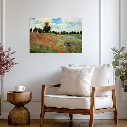 Claude Monet "Poppies" | Impressionist Painting | Classic Landscape Art Poster - Graphic & Art Poster