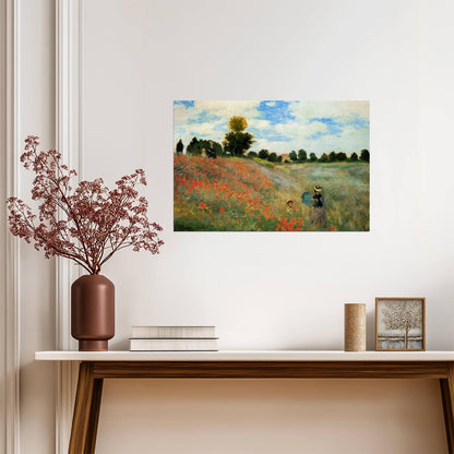 Claude Monet "Poppies" | Impressionist Painting | Classic Landscape Art Poster - Graphic & Art Poster