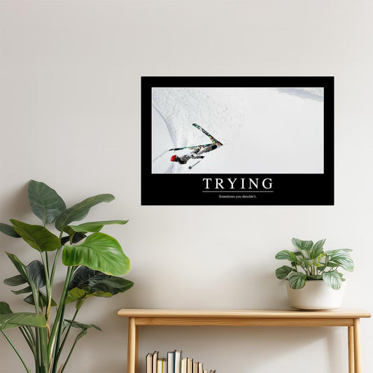 Trying | Funny Demotivational Poster