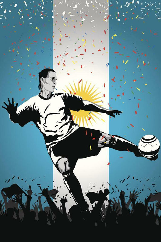 Argentina National Soccer Team | Sports Poster | Football Fan Wall Art