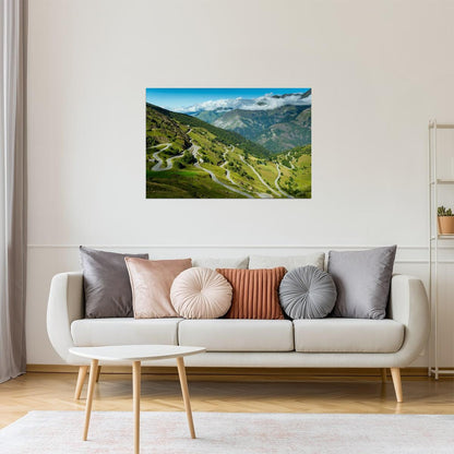 Luz Ardiden Tour De France Poster | Pyrenees Mountains Photography | Cycling Wall Art
