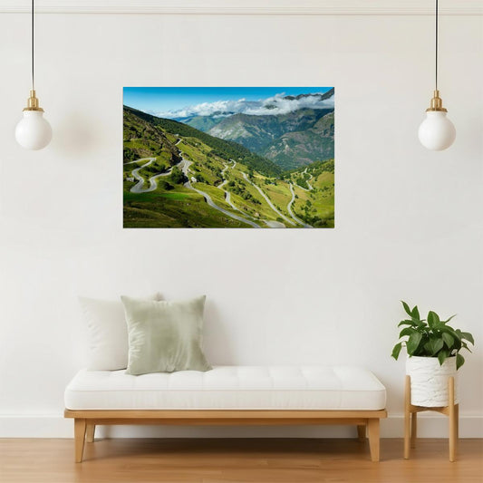 Luz Ardiden Tour De France Poster | Pyrenees Mountains Photography | Cycling Wall Art