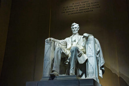 Abraham Lincoln Memorial Statue | Washington D.C. Photography | Historical Landmark Poster - Photography Poster