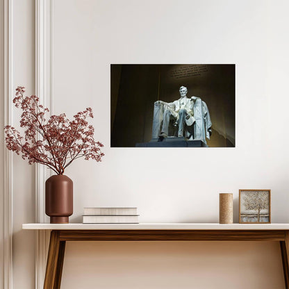 Abraham Lincoln Memorial Statue | Washington D.C. Photography | Historical Landmark Poster - Photography Poster