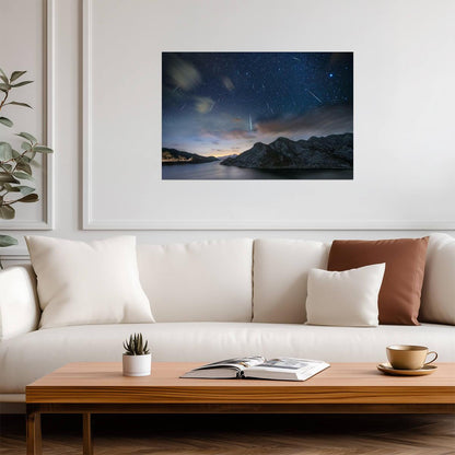 Geminids Meteor Shower Photo | Night Sky Photography | Astronomy & Space Poster - Photography Poster