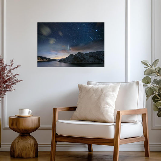 Geminids Meteor Shower Photo | Night Sky Photography | Astronomy & Space Poster - Photography Poster