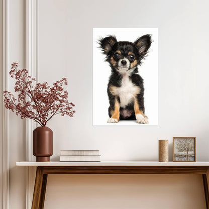 Chihuahua Puppy Posing for the Camera | Cute Dog Photography | Pet Poster - Photography Poster