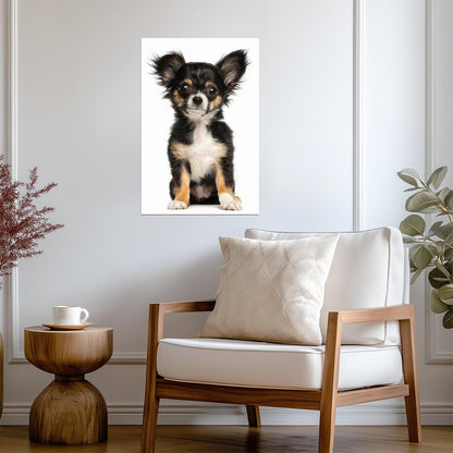 Chihuahua Puppy Posing for the Camera | Cute Dog Photography | Pet Poster - Photography Poster