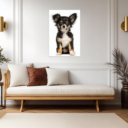 Chihuahua Puppy Posing for the Camera | Cute Dog Photography | Pet Poster - Photography Poster