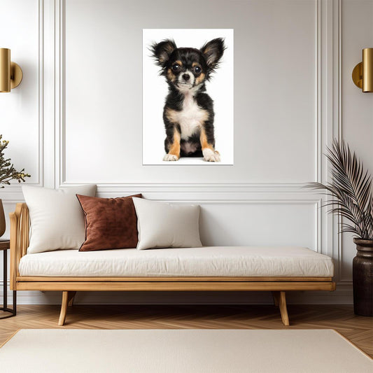 Chihuahua Puppy Posing for the Camera | Cute Dog Photography | Pet Poster - Photography Poster