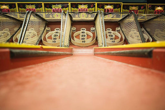 Vintage Skee-Ball Arcade | Retro Game Room Photography | Nostalgic Wall Art Poster - Photography Poster