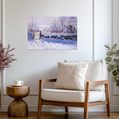 Claude Monet "The Magpie" | Impressionist Winter Scene | Classic Art Poster - Graphic & Art Poster