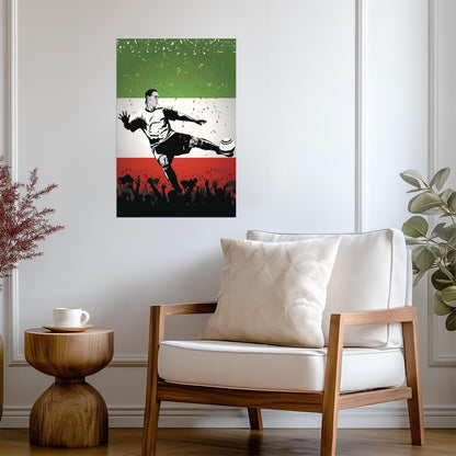 Italy National Soccer Team | Sports Poster | Football Fan Wall Art