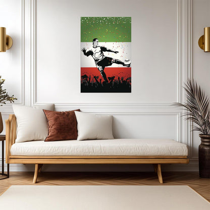 Italy National Soccer Team | Sports Poster | Football Fan Wall Art