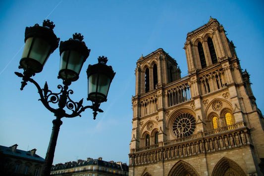 Notre Dame Cathedral in Paris France | Gothic Architecture Photography | Landmark Poster - Photography Poster