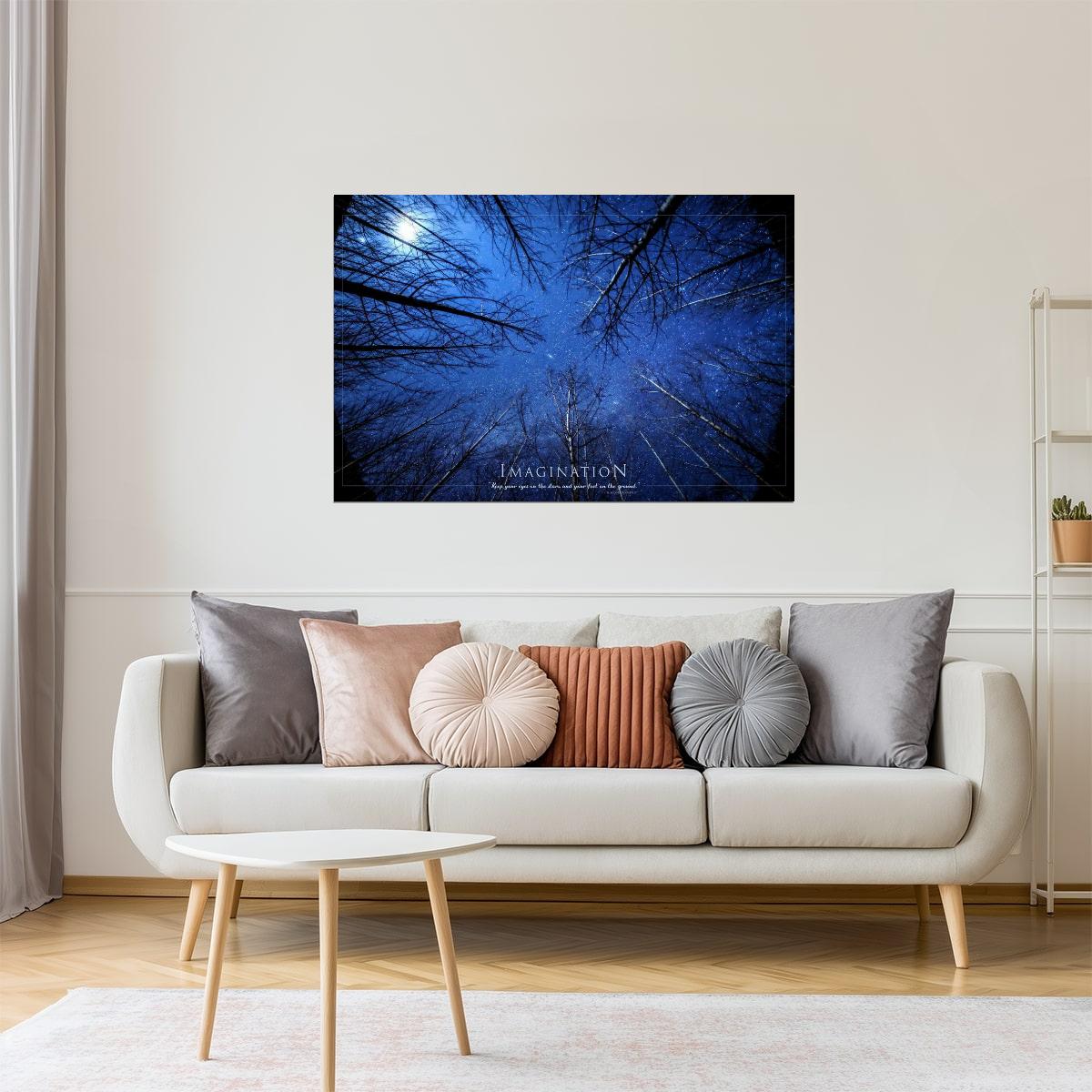 Imagination Under the Stars | Inspirational Motivational Poster