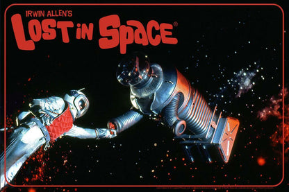 Lost in Space | The Robot B-9 and John Robinson | Classic Sci-Fi TV Show Poster - Movies & TV Poster