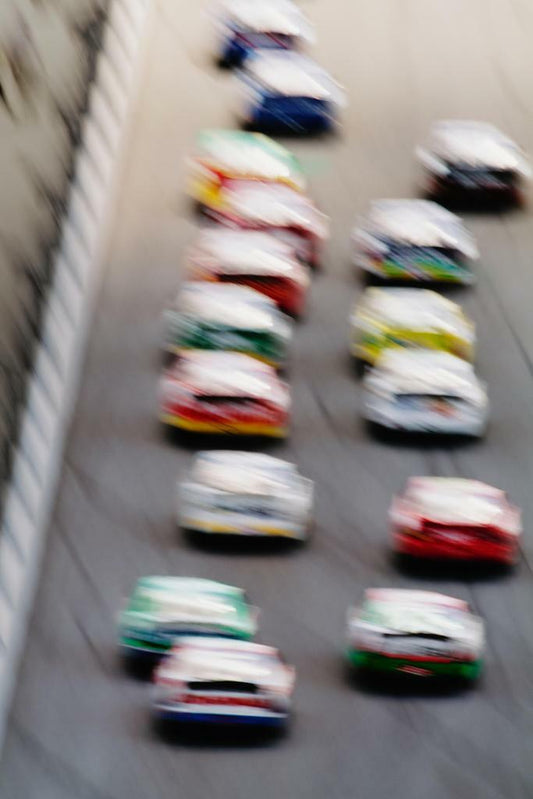 Stock Cars on a Race Track | Blurred Motion Photography | Auto Racing Poster - Sports Poster