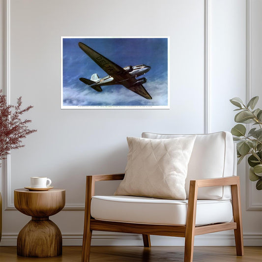 Delta Air Lines | Douglas Luxury Liners | Vintage Travel Poster - Vintage & Retro Poster