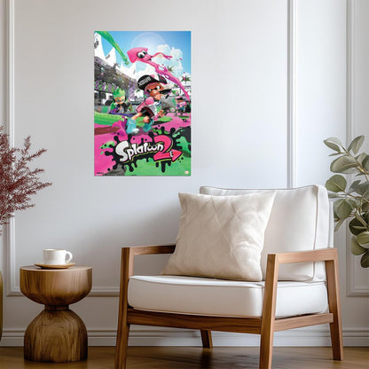 Splatoon 2 | Nintendo Game Poster | Colorful Inkling Wall Art