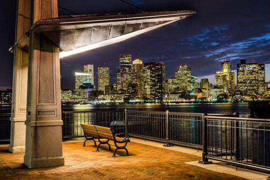 Boston Skyline from Charlestown Navy Yard | Massachusetts Photography | Cityscape Poster - Photography Poster