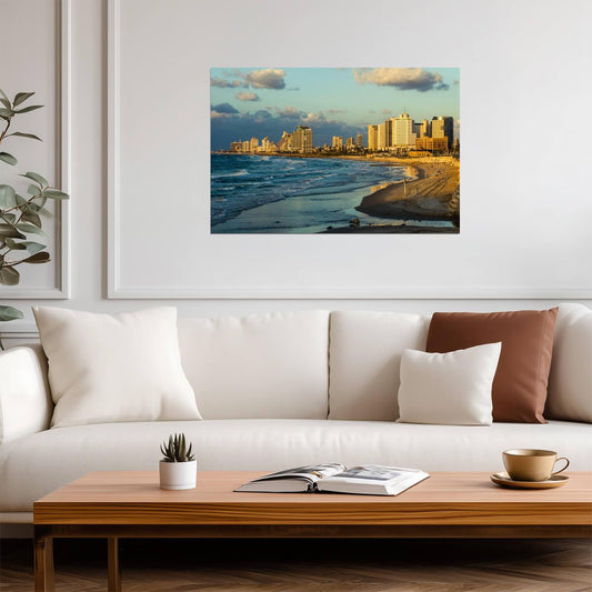Tel Aviv Skyline from Summit Park | Israel Photography | Middle Eastern Cityscape Poster - Photography Poster