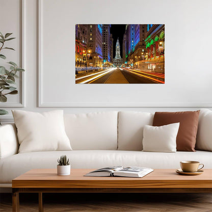 Broad Street in Philadelphia Pennsylvania | Urban Photography | City Hall Poster - Photography Poster