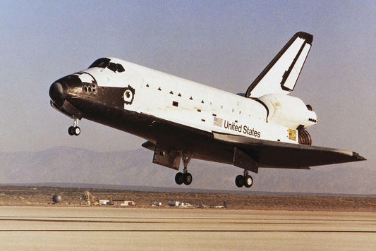 Space Shuttle Challenger Landing | NASA Photography | Historical Space Program Poster - Photography Poster