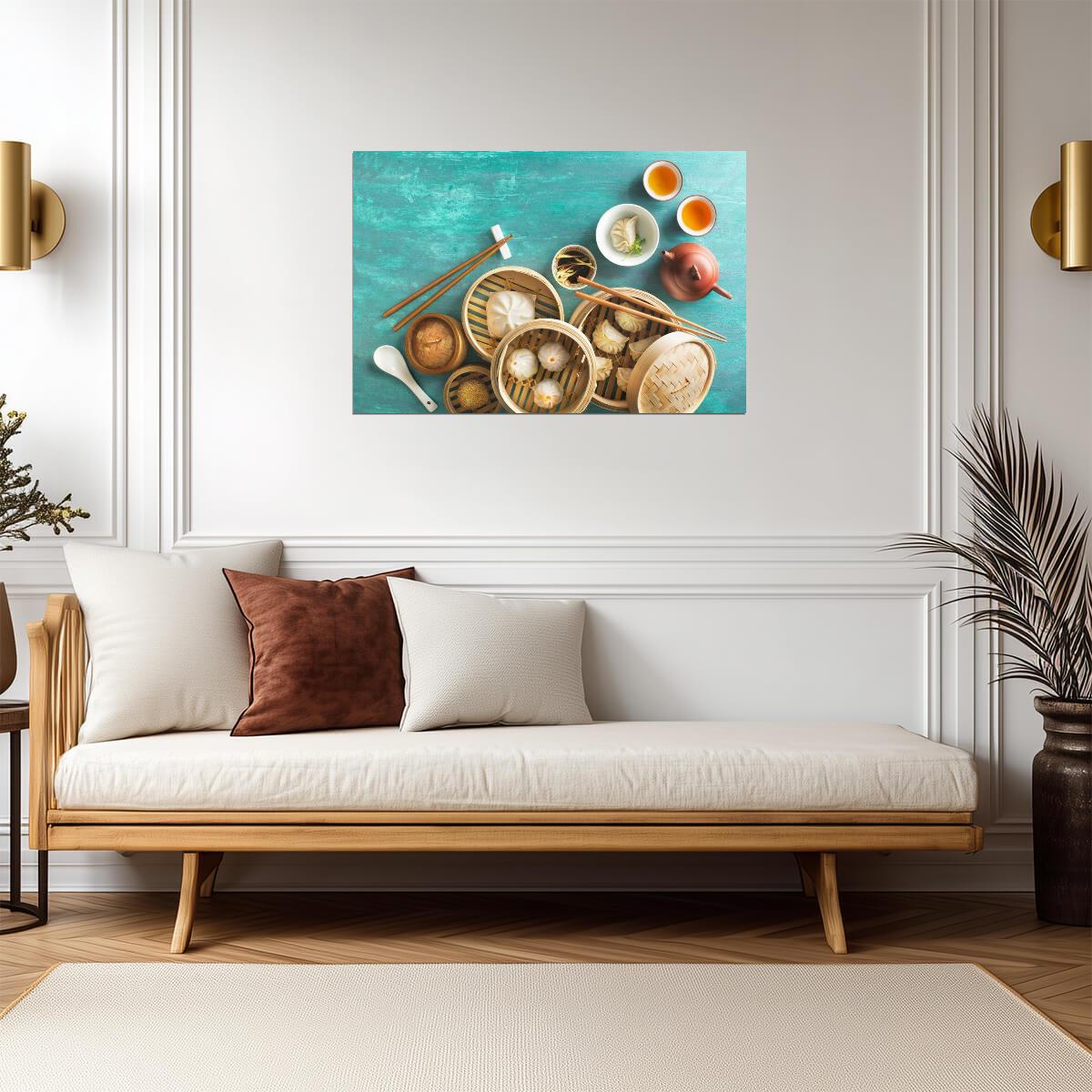 Traditional Chinese Food Assortment | Culinary Photography | Kitchen Art Poster - Photography Poster