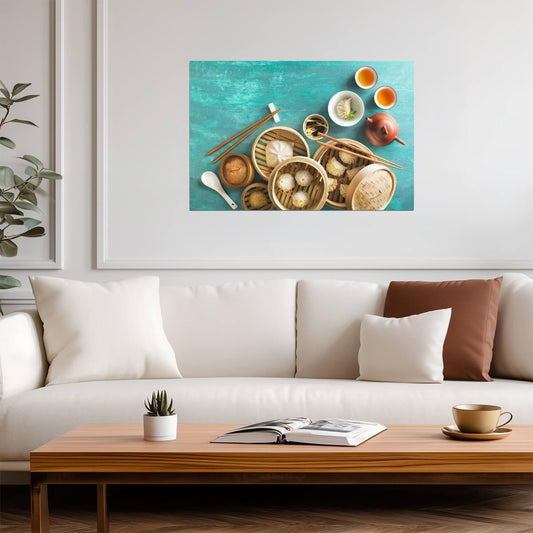 Traditional Chinese Food Assortment | Culinary Photography | Kitchen Art Poster - Photography Poster