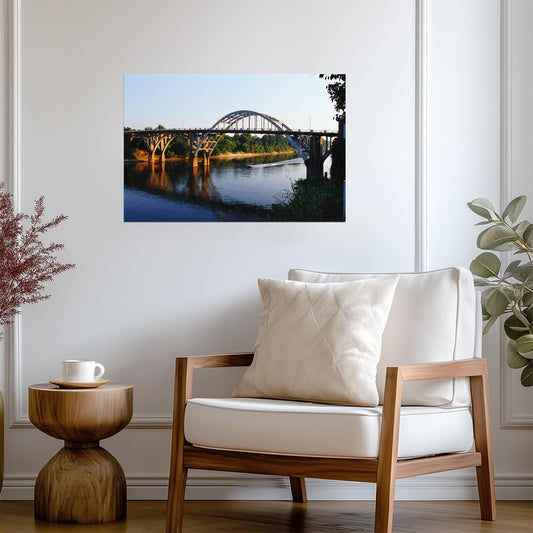 Edmund Pettus Bridge in Selma Alabama | Civil Rights Landmark Photography | Historical Poster - Photography Poster