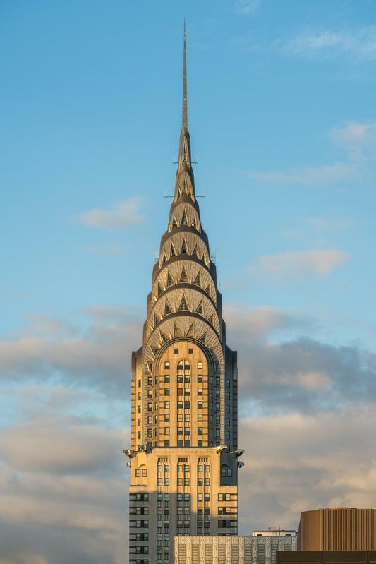 Sunset Over a Manhattan Art Deco Skyscraper | New York City Photography | Golden Hour Cityscape Poster	 - Photography Poster