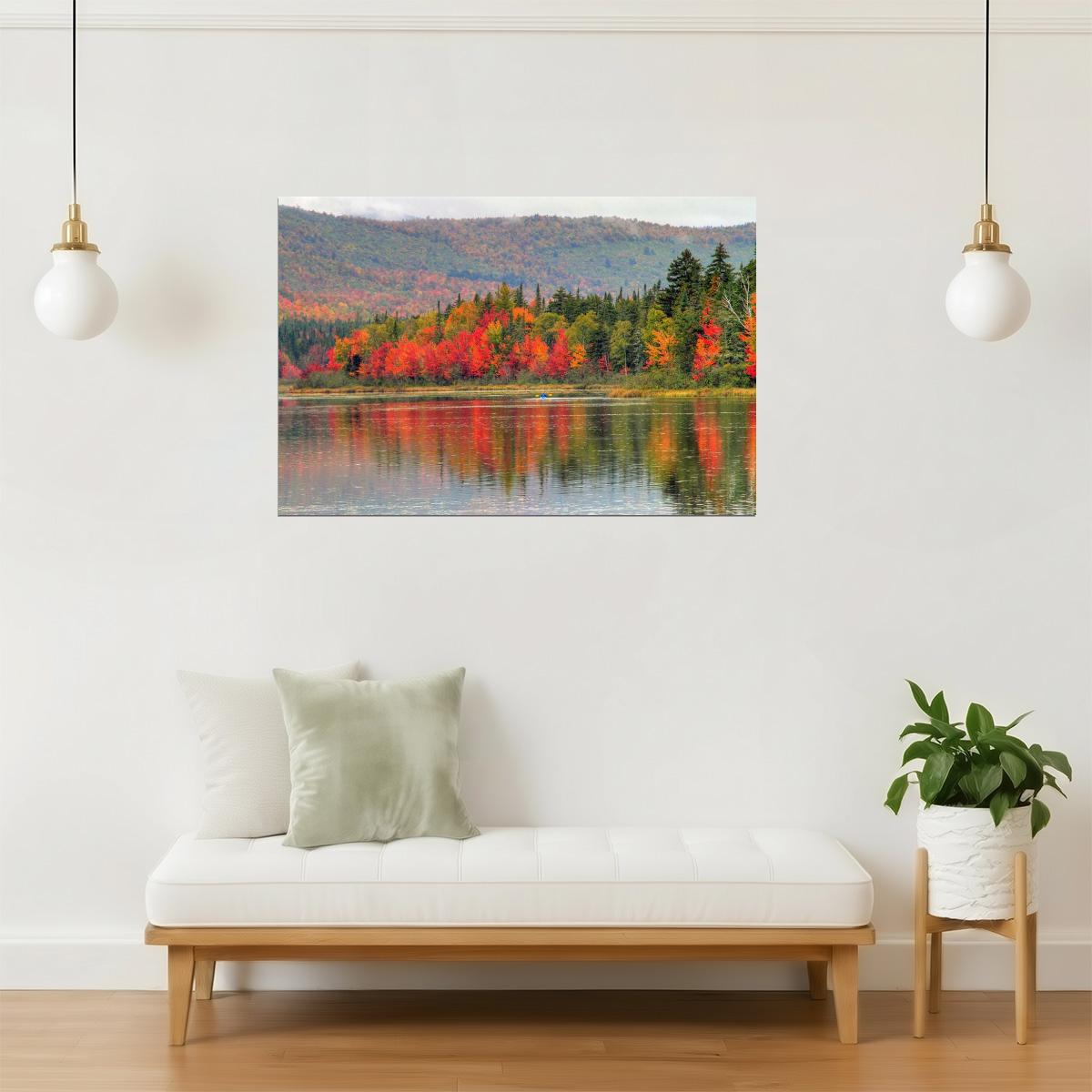New Hampshire Kayaking Poster | Lake Photography | Outdoor Adventure Wall Art