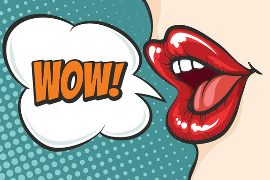 Wow! Pop Art Illustration | Retro Comic Book Style Poster - Graphic & Art Poster