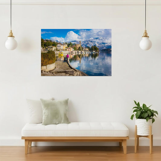 Lake Como Poster | Italy Lombardy Landscape Photography | Italian Alps Wall Art