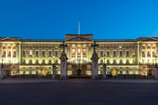 Buckingham Palace Illuminated at Night | London UK Photography | Royal Landmark Poster - Photography Poster